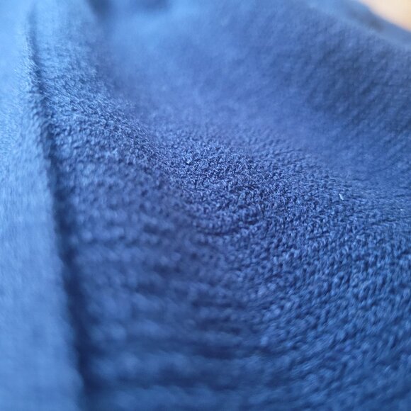 NWT Navy Long Belted Cardi, sz Medium - Picture 4 of 10